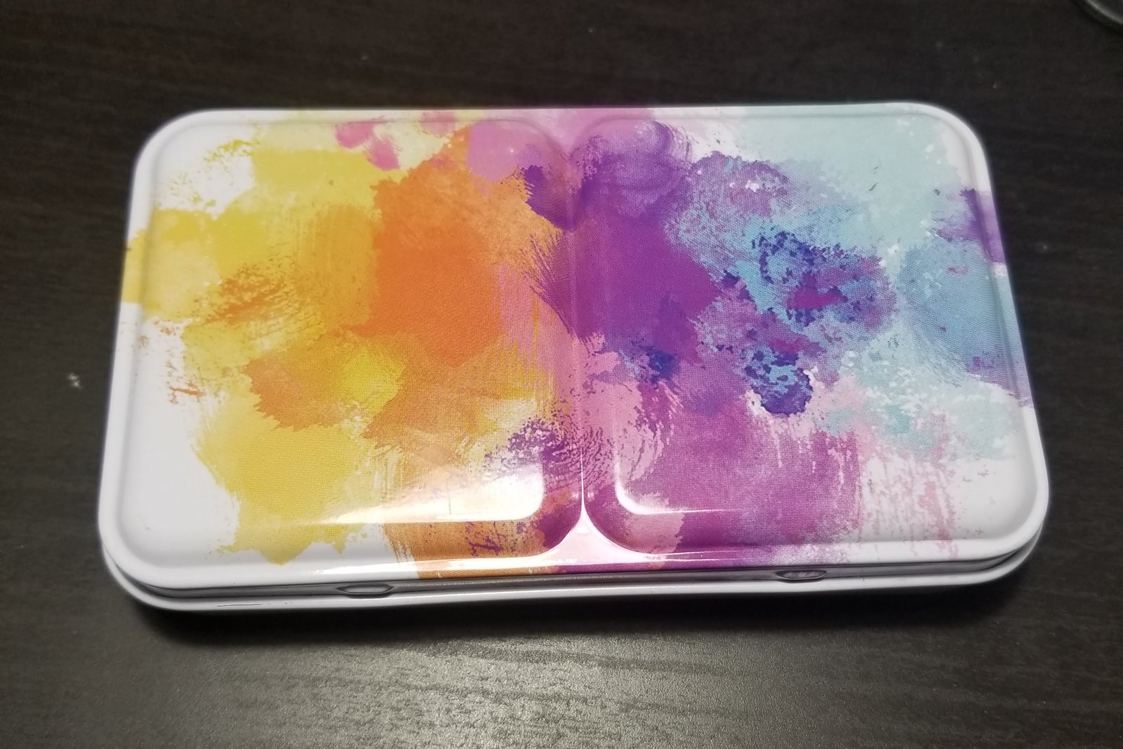 Small, closed watercolor kit